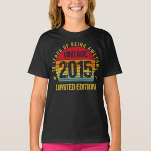 10 Jahre alt Zehnte 2015 Vintage 10. Geburtstagski T-Shirt