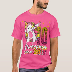 10 Jahre alte Geschenke Einhorn Dabbing 10. Geburt T-Shirt