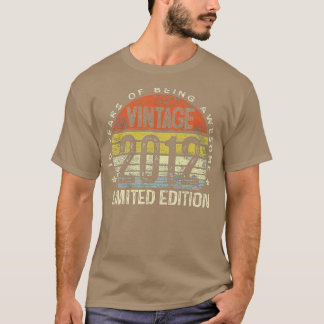 10 Jahre alte Geschenke Vintag 2012 Limited Editio T-Shirt