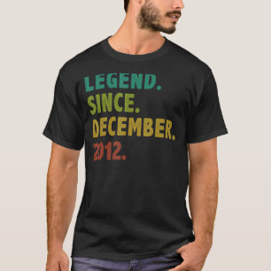 10 Jahre alte Legende Seit Dezember 2012 10. Gebur T-Shirt