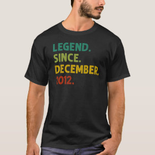 10 Jahre alte Legende Seit Dezember 2012 10. Gebur T-Shirt