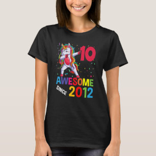 10 Jahre alter Dabbing Einhorn Phantastisch seit 2 T-Shirt