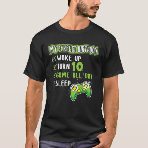 10 Jahre alter Gamer Boy 10. Perfect Birthday Part T-Shirt