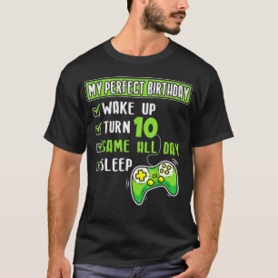 10 Jahre alter Gamer Boy 10. Perfekter Geburtstag T-Shirt