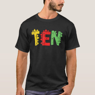 10 Jahre alter Junge Dinosaurier Rex 10. Geburtsta T-Shirt