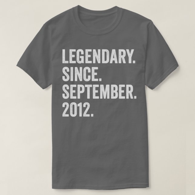 10 Jahre alter Legendär seit September 2012 10. B T-Shirt (Design vorne)