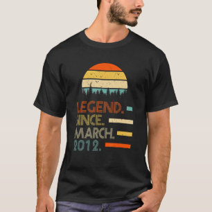 10 Jahre alter Retro Geburtstag Legende seit März T-Shirt