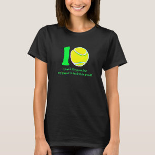 10 Jahre alter Tennisspieler 2012 10. Geburtstag T-Shirt
