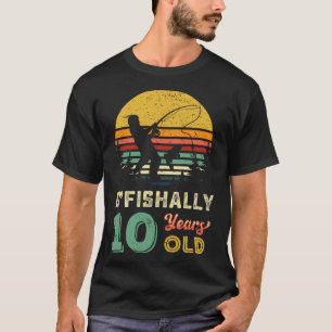 10 Jahre altes Fischgeschenk 10 Jahre alt 10. Gebu T-Shirt