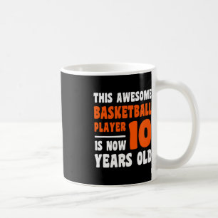 10 Jahre Altes Glück 10. Geburtstag Basketball 10. Kaffeetasse