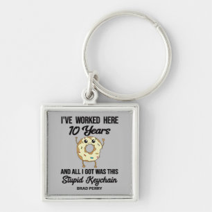 10 Jahre Betriebszugehörigkeit Personalisiert mit Schlüsselanhänger