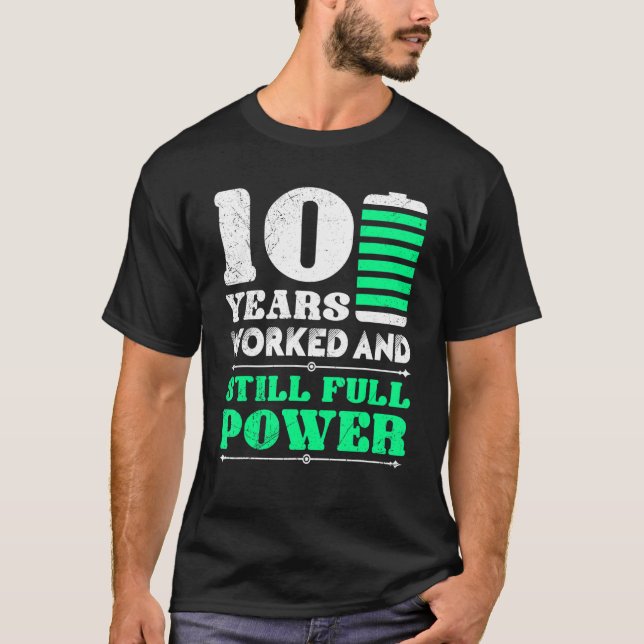 10 Jahre Firmenjubiläum 1 T-Shirt (Vorderseite)