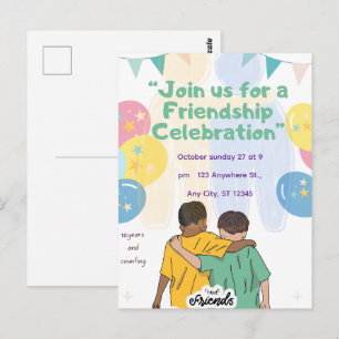 10 Jahre Freundschaftsfeier Beste Freunde Postkarte