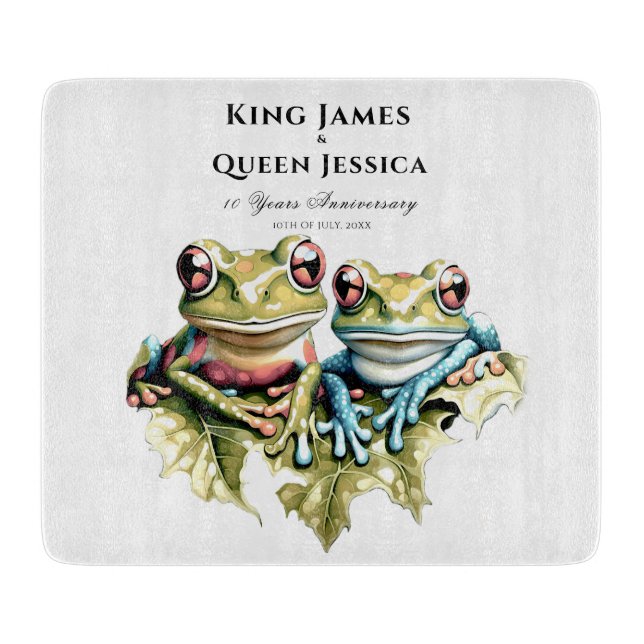 10 Jahre Hochzeitstag Garten Lässiges Party Schneidebrett (Vorderseite)