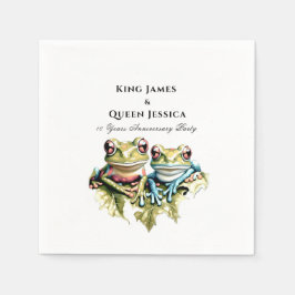 10 Jahre Hochzeitstag Garten Lässiges Party Serviette