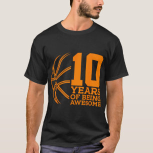 10 Jahre Phantastisch Basketball 10. Geburtstag T-Shirt
