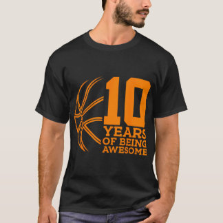 10 Jahre Phantastisch Basketball 10. Geburtstag T-Shirt
