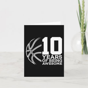 10 JAHRE PHANTASTISCHER BASKETBALL 10. GEBURTSTAG KARTE