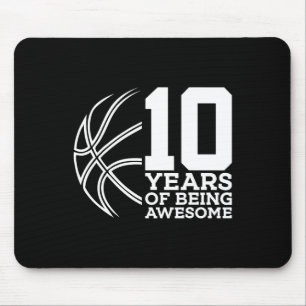 10 JAHRE PHANTASTISCHER BASKETBALL 10. GEBURTSTAG MOUSEPAD