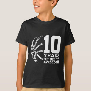 10 JAHRE PHANTASTISCHER BASKETBALL 10. GEBURTSTAG T-Shirt