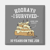 10 Jahre Service überlebte 10 Jahre bei der Arbeit