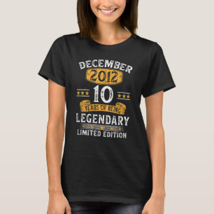 10 Jahre Vintag 10. Geburtstag Dezember 2012 T-Shirt