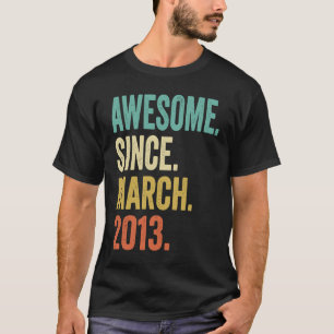 10 Jahre Vintager März 2013 10. Geburtstag T-Shirt