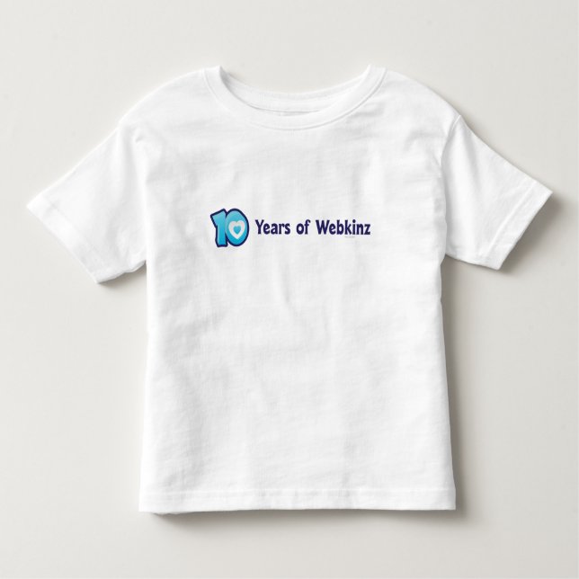 10 Jahre von Webkinz Logo Kleinkind T-shirt (Vorderseite)