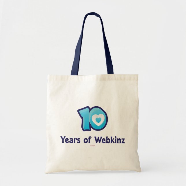 10 Jahre von Webkinz Logo Tragetasche (Vorne)