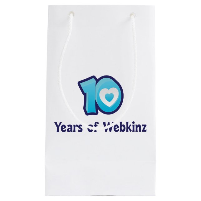 10 Jahre Webkinz-Logo Kleine Geschenktüte (Vorderseite)