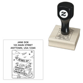 10 Jahre zufällige Kardinalakte Briefmarke Gummistempel