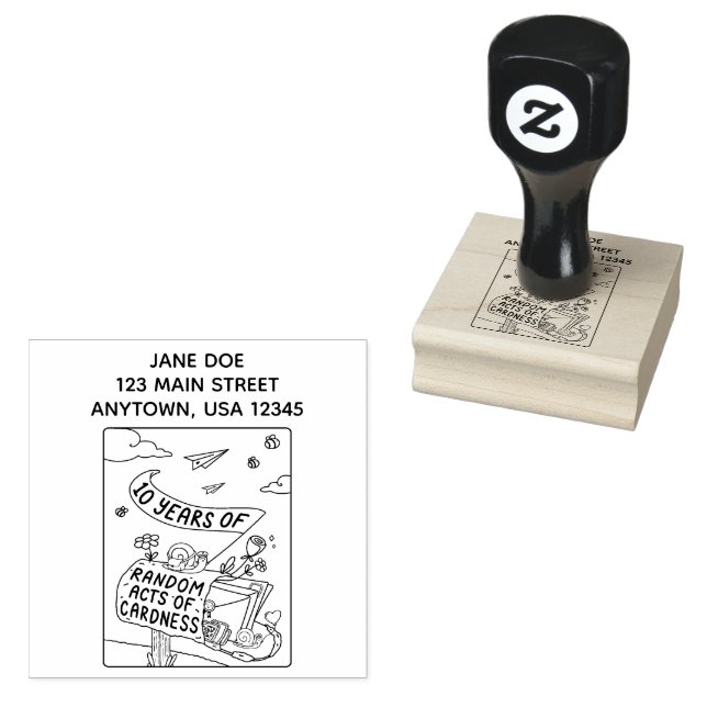 10 Jahre zufällige Kardinalakte Briefmarke Gummistempel (Stempel)