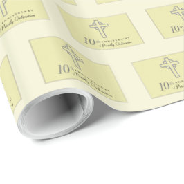 10. Jahrestag des Priesterkreuzkreuzes Geschenkpapier