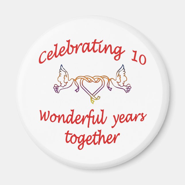 10. JAHRESTAG MAGNET (Vorne)