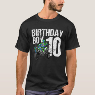 10-jährige Quad Geburtstagsparty ATV 4 Wheeler 10. T-Shirt
