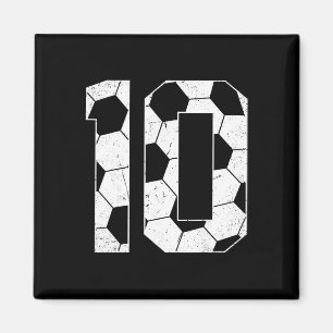 10-jähriger Fußballspieler zum Geburtstag Magnet