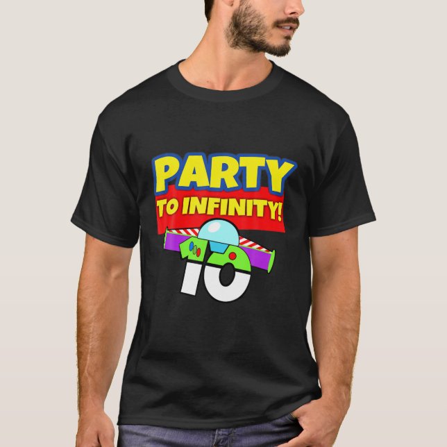 10-jähriges 10-jähriges Spielzeug-Party bis Geburt T-Shirt (Vorderseite)