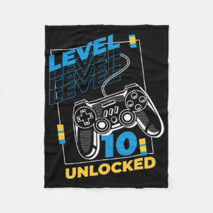 10-jähriges Gamer Gaming 10. Geburtstag - Stufe 10 Fleecedecke
