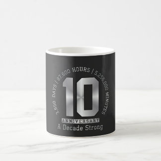 10-jähriges Jubiläum - Ein Jahrzehnt stark Kaffeetasse