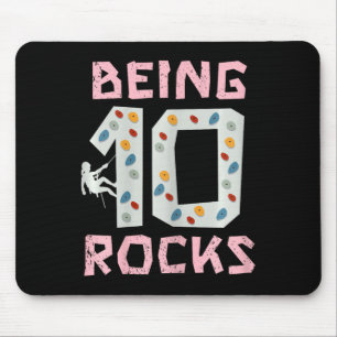10-jähriges Kletter-Mädchen  Mousepad