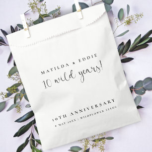 10. Jubiläum   10 Wildblume Samen aus Wildjahren Geschenktütchen