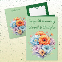 10. Jubiläum gerbera Blume grün
