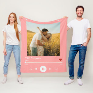 10. Jubiläums-Bloom-Foto-Song-Albumcover Fleecedecke