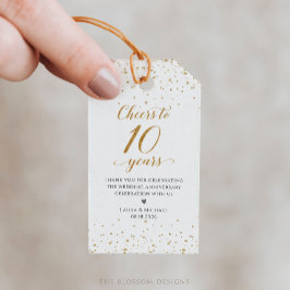 10. Jubiläums-Partygeschenk-Tags - GAC27a Geschenkanhänger