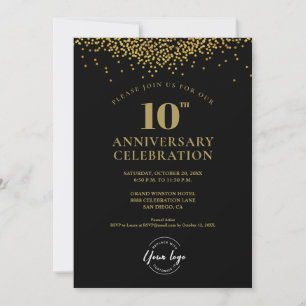 10 Jubiläumsfeier Elegant Einladung