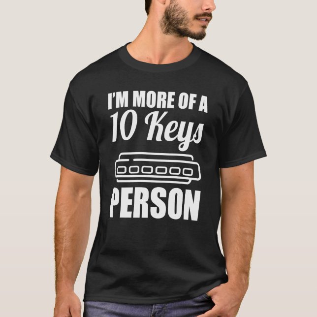 10 Keys Person Harmonica Player T-Shirt (Vorderseite)