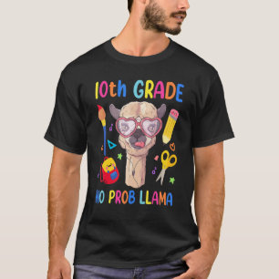 10. Klasse Lama Kein Problem Kind erster Schultag T-Shirt
