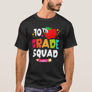 10. Klasse Squad  Zurück zur Schule Zehntklässler  T-Shirt