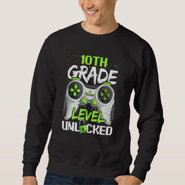 10. Klassenstufe freigeschaltet Sweatshirt (Vorderseite)