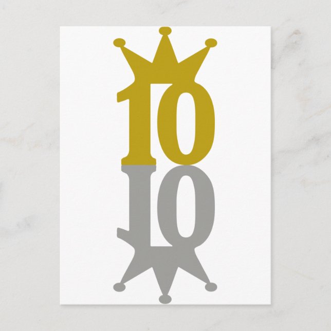 10-Kronenreflektion Postkarte (Vorderseite)